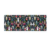 Kfjghhl Tapis de souris pour femme Casse-noisette Ballet Noël Dance Grand tapis de souris 80 x 30 x 0,3 cm Tapis de souris Tapis de souris Tapis de bureau Base en caoutchouc Tapis de table