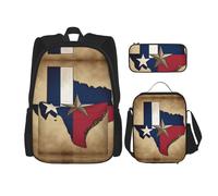 Kfjghhl Trousse à crayons Map01 avec drapeau de l'État du Texas, sac à dos, sac à déjeuner, sac d'école, sac à dos, sac à dos, sac à dos, sac d'école, sac à