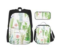 Kfjghhl Trousse à crayons Springtime Herb Garden Sac à dos Sac à déjeuner Sac à dos Sac à dos d'école Sac à dos Sac à dos Sac à dos Sac à dos Sac