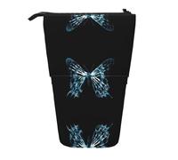 Kfjghhl Trousse à crayons X-Ray avec motif papillon pour fille - Grand support léger - Pour étudiants et adultes - Cadeau pour enfant