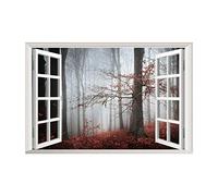 kfjhgbdshhj Papier peint photo, effet aquarelle 3D papillon et vigne fleurie, papier peint intissé 3D, décoration murale, tableau, salon, 200 cm x 140 cm