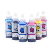 KFJHTWG 664 673 T673 100 ML Kit de Recharge de Colorant Compatible avec L110 L100 L300 L235 L355 L350 550 L555 132 L120 L200 210 Printers(6Color 1set)