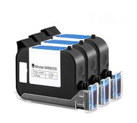 KFJHTWG Cartouche Compatible Compatible avec Les modèles d'imprimantes à Jet d'encre en Ligne 1 2 3 5pc 12. Encre solvant étanche à Sec et à Sec Noir de 7 mm(3PC-Black)