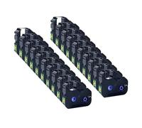 KFJHTWG Compatible Compatible avec Les imprimantes MK2600 MK2500 MK2100 MK2000 MK1500 MK1100 Mark 1 Pro M-11C Disponible en 5 10 20 30 40 pièces LB-200BK MK-RS100B PT-200BK(LB-200BK 20PCS)