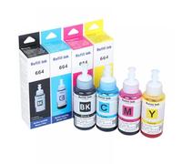 KFJHTWG Encre de Colorant de Recharge Compatible Compatible avec L100 L110 L210 L120 L220 L310 L355 L362 L366 L365 L380 L486 L800 L805 L810 ET-2650 Imprimante 4 Couleurs Ensemble de Couleurs