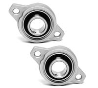 KFL000 Lot de 2 paliers à bride - Diamètre intérieur : 10 mm - Roulement à billes - Roulement à billes - Roulement à billes - Pour axe arbre machine imprimante 3D