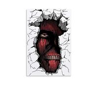 KFMD SNK Poster géant Attaque des Titans sur toile pour salon, chambre à coucher - 40 x 60 cm