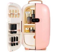 KFO Mini Frigo Beauté Cosmetique - 12L Capacité, 20dB Silencieux, Portable avec Poignée, Fonction Réfrigération et Séchage, Design Élégant, Idéal pour le Rangement des Soins de la Peau et Maquillage