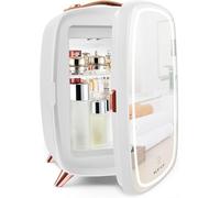 KFO Mini Frigo Cosmétique 6L Portable, Frigo Skincare & Maquillage Ultra-Silencieux 20dB, Température Réglable 6°C, Makeup Fridge Pour Crèmes Visage & Boissons