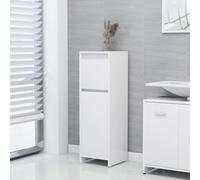 KFPOERTFGD Armoire de salle de bain blanche 30 x 30 x 95 cm, armoire de salle de bain compacte avec tiroir et porte, commode de salle de bain pour espace de rangement dans la salle de bain