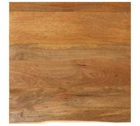 KFPOERTFGD Plateau de table en bois massif - 60 x 60 x 2,5 cm - Bord d'arbre de manguier à monter soi-même - Aspect chêne - Construction de meubles à faire soi-même - Plateau de table rustique pour