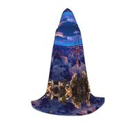 KFRXXZQB Beauty Grand Canyon - Cape à capuche imprimée pour jeunes - Cape imprimée réglable pour événements d'Halloween, théâtre scolaire et costumes S