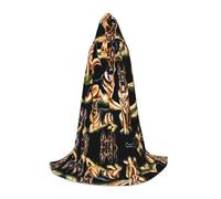 KFRXXZQB Berger allemand - Cape à capuche imprimée pour jeunes - Cape imprimée réglable pour événements d'Halloween, théâtre scolaire et costumes M