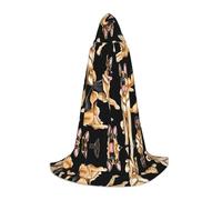 KFRXXZQB Berger allemand - Cape à capuche imprimée pour jeunes - Cape imprimée réglable pour événements d'Halloween, théâtre scolaire et costumes S