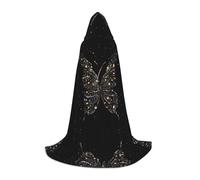 KFRXXZQB Cape à capuche imprimée papillon pour jeunes - Cape imprimée réglable pour événements d'Halloween, théâtre scolaire et costumes L