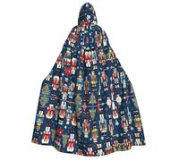 KFRXXZQB Cape de danse de Noël casse-noisette pour femme - Cape d'Halloween imprimée pour adultes - Cape gothique imprimée complète pour festivals, événements et fêtes à thème avec tissu lavable en