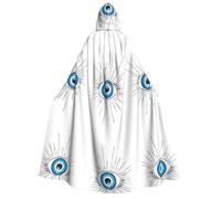 KFRXXZQB Cape d'Halloween à imprimé mauvais œil pour adultes - Cape gothique imprimée complète pour festivals, événements et fêtes à thème avec tissu lavable en machine