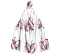 KFRXXZQB Cape d'Halloween imprimée danseuse de ballet pour adultes - Cape gothique imprimée complète pour festivals, événements et fêtes à thème avec tissu lavable en machine