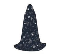 KFRXXZQB Glow in The Dark Cape à capuche imprimée pour jeunes - Cape imprimée réglable pour événements d'Halloween, théâtre scolaire et costumes M