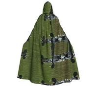 KFRXXZQB Loon Nature Bird - Cape d'Halloween à capuche pour adultes - Cape gothique imprimée complète pour festivals, événements et fêtes à thème avec tissu lavable en machine