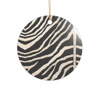 KFRXXZQB Zèbre animal - Pendentif acrylique doré - Ornement personnalisable haute clarté pour Noël et décoration de mariage.
