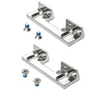 KFV Lot de 2 pièces de rechange type 115 pour plaques de serrure 46 x 14,4 x 9 mm en zinc moulé sous pression argenté 32 mm Espacement des trous de vis pour ouvre-porte standard (non universel)