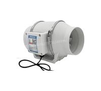 KFVMVTDW Ventilateur de conduit, ventilateur d'extraction, surpresseur à flux diagonal(5 inch with wall switch)