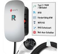 (KfW éligible) Spark AC Home Charging Box Wallbox Revolution - version câble 5M-11KW-multiples modes de gestion-réservation de la charge-RFID-WIFI