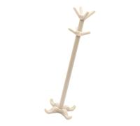 Kfwfuaee 1/12 Maison de poupée miniature Portant à vêtements avec plusieurs crochets pour petits objets Accessoires Stockage Scène Meubles d'exposition Garde-robe pour maison de poupée