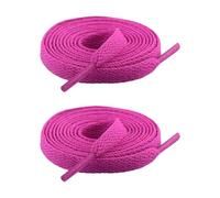 Kfwfuaee 1 paire de lacets plats pour baskets - 8 mm de large - En polyester - Multicolore - Pour la course sportive - Chaussures décontractées - Bottes, Rouge chiné, Taille unique