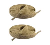 Kfwfuaee 1 paire de lacets plats pour baskets - 8 mm de large - En polyester - Multicolore - Pour la course sportive - Chaussures décontractées - Bottes, kaki, Taille unique