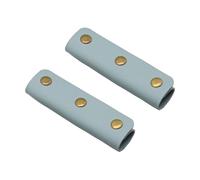 Kfwfuaee 1 paire de poignées en cuir PU souple avec poignées de protection pour les sangles de portefeuille souples pour bagages, porte-monnaie et sacs Protection des bagages, bleu ciel