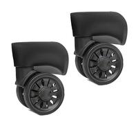 Kfwfuaee 1 paire de roulettes de rechange pour valise, valise à roulettes, rotation à 360 degrés, kit de réparation robuste pour roue de bagage, pièce de rechange, W147, One Size