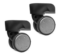 Kfwfuaee 1 paire de roulettes de rechange pour valise, valise à roulettes, rotation à 360 degrés, kit de réparation robuste pour roue de bagage, pièce de rechange, W134 Small, One Size