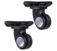 Kfwfuaee 1 paire de roulettes de rechange pour valise, valise à roulettes, rotation à 360 degrés, kit de réparation robuste pour roue de bagage, pièce de rechange, W132, One Size