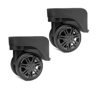 Kfwfuaee 1 paire de roulettes de rechange pour valise, valise à roulettes, rotation à 360 degrés, kit de réparation robuste pour roue de bagage, pièce de rechange, W152, One Size