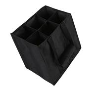 Kfwfuaee 6 organisateurs de bouteilles robustes - Design portable incassable - Poignée en acier - Dites adieu à un événement - Sac à bouteille de vin efficace, multicolore, 27x18x 27CM
