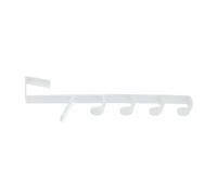 Kfwfuaee 6 sections adhésives robustes 6 segments crochet multifonctionnel porte-serviettes organisateur arrière de porte pour salle de bain
