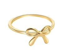 [Kfwfuaee] Bague en or avec nœud papillon au design délicat, adaptée pour un usage quotidien, un événement spécial pour les couples