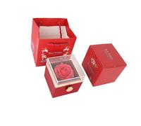 Kfwfuaee Boîte à bijoux en acrylique facile à nettoyer pour un usage quotidien Romance Her Robuste Boîte à bijoux en acrylique facile à utiliser au quotidien Cadeau de Saint-Valentin