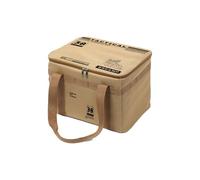 Kfwfuaee Boîte de rangement extérieure amortisseurs de chocs rembourrées bretelles réglables imperméabilisées texture tissu Oxford pour pique-nique, camping, ustensiles de cuisine avec séparateurs