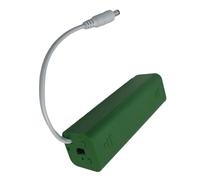 Kfwfuaee Boîtier à piles 2A en plastique avec 8 emplacements Interrupteur d'alimentation et couvercle anti-poussière Avec connecteur d'alimentation DC5521 Boîtier de batterie noir En plastique