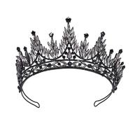 [Kfwfuaee] Cerceau à cheveux luxueux pour fille fête d'anniversaire élégant concours de beauté goutte d'eau cristal fille mariage costume couvre-chef