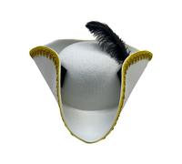 [Kfwfuaee] Chapeau de fête pirate prétendant être un chapeau créatif en plumes pour enfants cosplay pour adultes et adolescents
