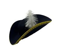 [Kfwfuaee] Chapeau de fête pirate prétendant être un chapeau créatif en plumes pour enfants cosplay pour adultes et adolescents