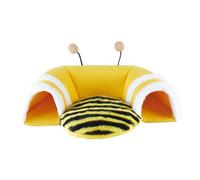 Kfwfuaee Chinchillas Hideouts Tipi confortable pour animal domestique Tissu feutré doux Polaire pour jouer et jouer Décoration mignonne