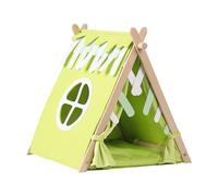 Kfwfuaee Chinchillas Hideouts Tipi confortable pour animal domestique Tissu feutré doux Polaire pour jouer et jouer Décoration mignonne