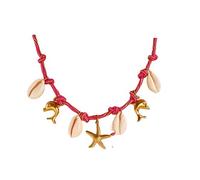 [Kfwfuaee] Collier de plage avec coquillage et bijoux empilables faits à la main pour vos colliers de chaîne à franges pour femme, comme décrit dans la description, sans pierres précieuses