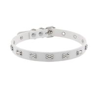 Kfwfuaee Collier gothique punk en cuir avec crampons en métal Fermeture réglable Hip Hop Streetwear Bijoux pour rocker Street Styles Nerveux Punk Bijoux Accessoires Accessoires, taille unique, comme