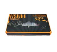 Kfwfuaee Ensemble D'appâts Durs Vierges pour La Pêche Leurre Non Peint Comprenant des Anneaux Fendus Un Autocollant pour Les Yeux Un Crochet Un Ensemble D'appâts pour La Truite